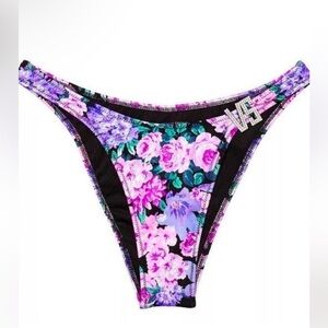 New! Victoria’s Secret Purple VS Shine Hardware Bikini Swim Bottom 4614
